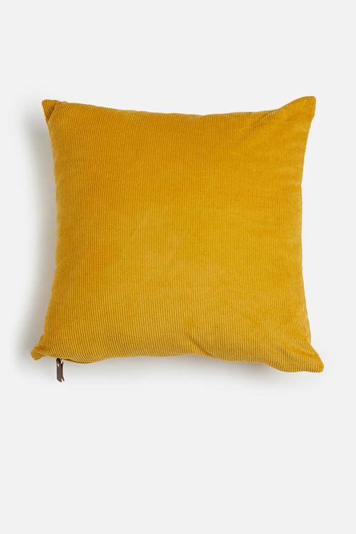 Cord cushion cover - mustard