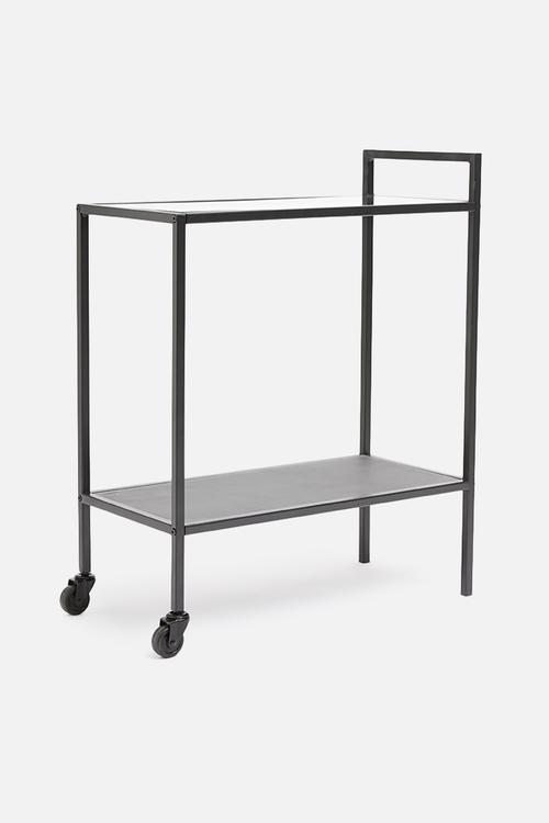 Seaford kitchen trolley shelf - black