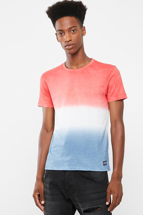 Flying machine tie dye tee - blue