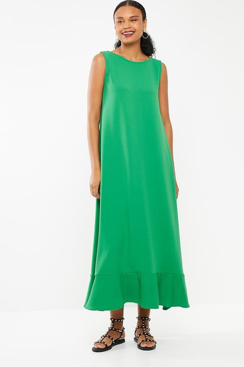 Maxi swing dress - green
