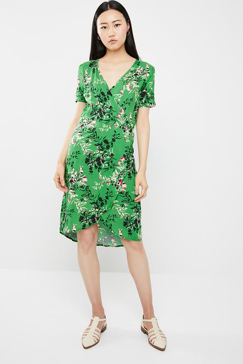 King wrap dress - green