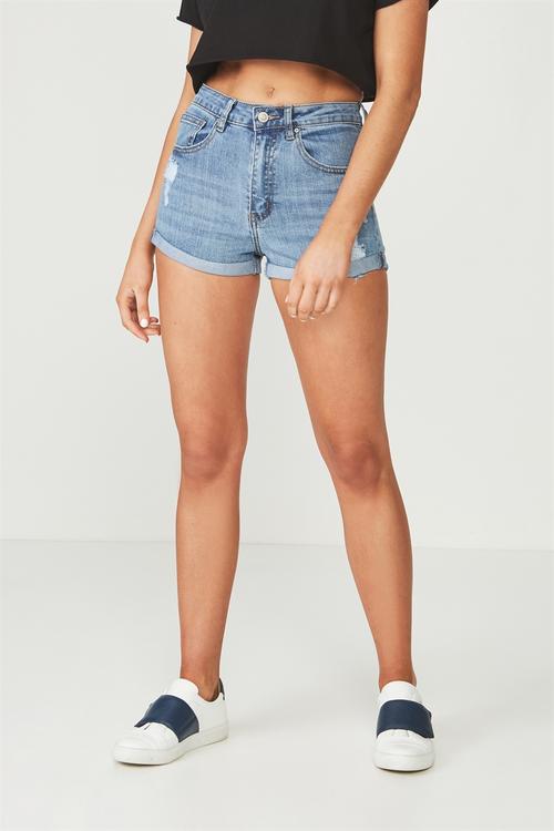 The Monaco denim short - blue