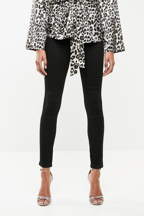 Anarchy mid rise skinny jeans - black
