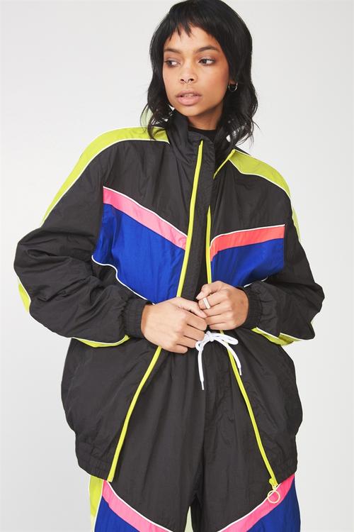 Splice tracksuit jacket - black
