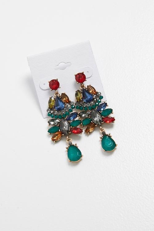 Mia jewelled earrings - multi