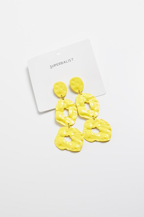 Kerri statement earrings - yellow
