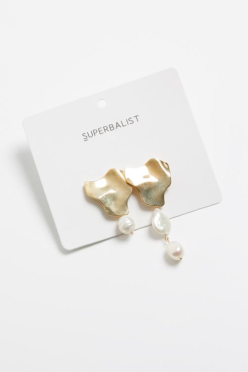 Hailee mismatched earrings - gold