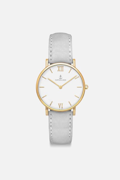 Joy velvet leather - grey