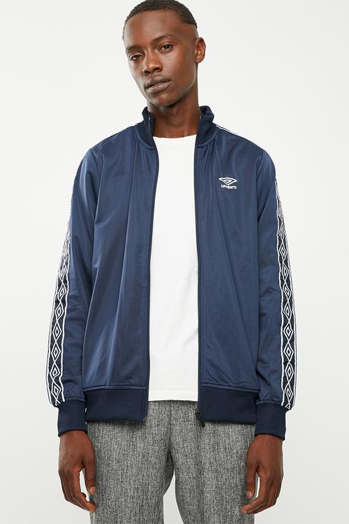 Umbro retro taped tricot jacket - navy