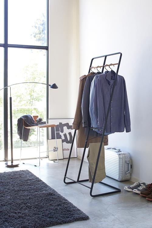 Tower coat rack wide - black