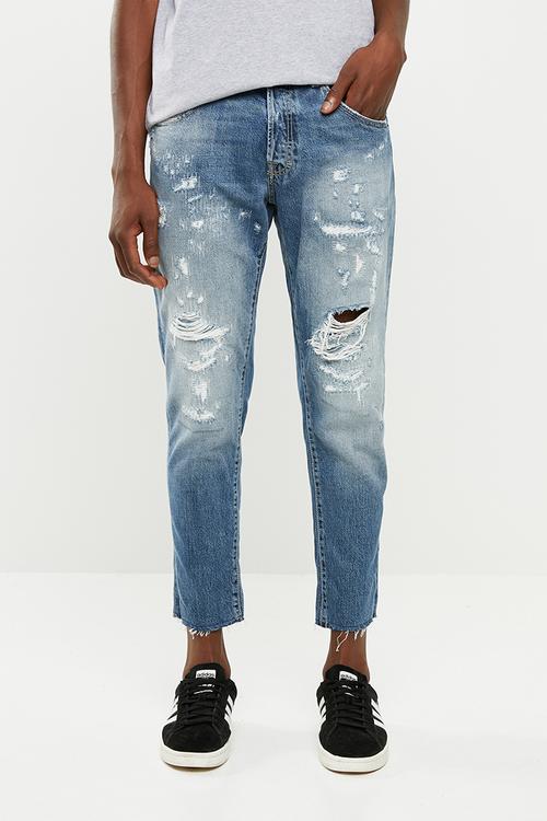 Frank leen cut off jeans - blue 