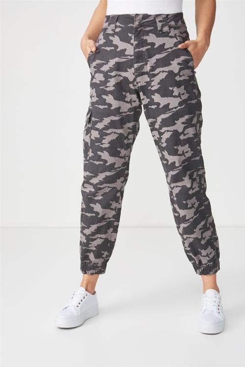 Carla high waist utility pants - green