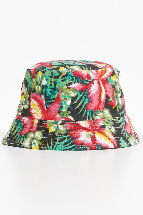 Floral print bucket hat - multi