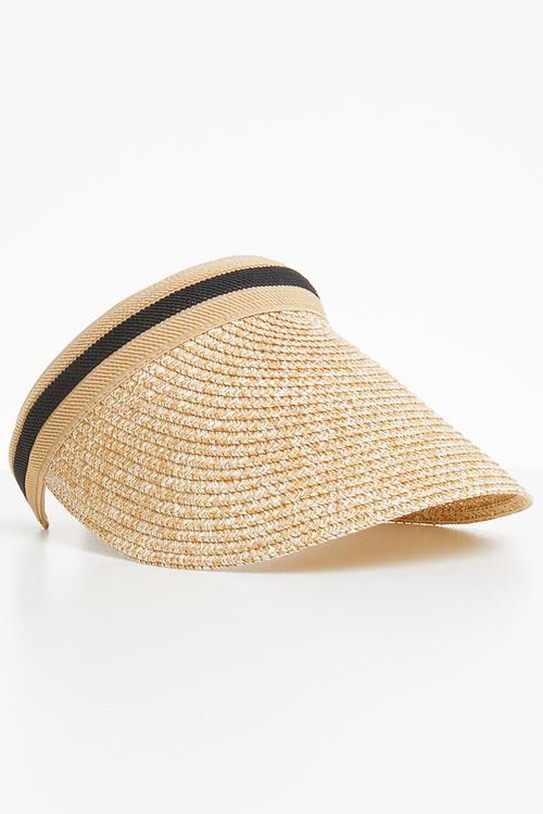 Straw visor - neutral