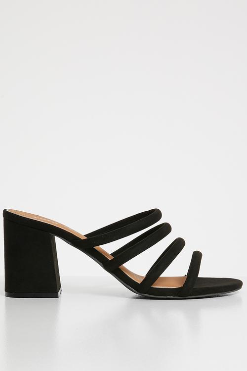 Conga tubed mule heel - black