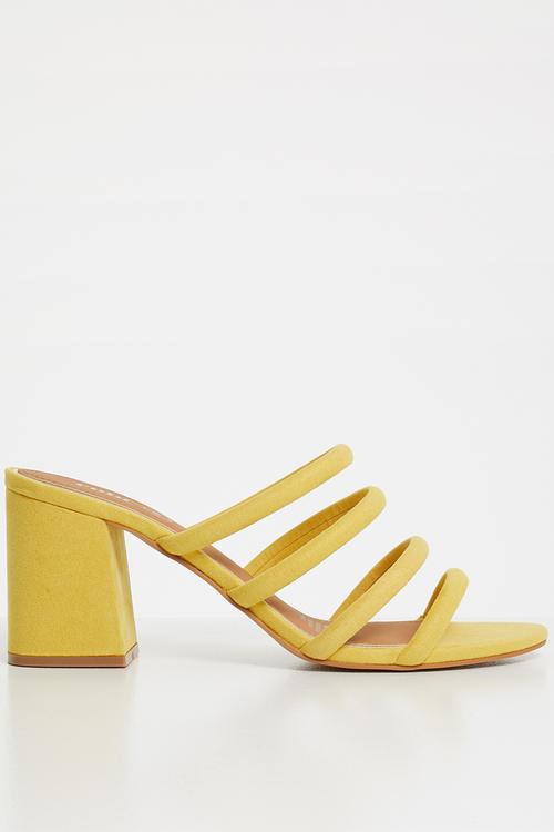 Conga tubed mule heel - yellow