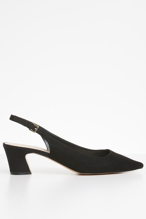Slingback heel shoes - black