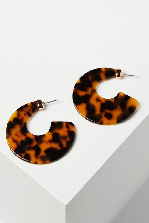 Adelaide earrings - brown & black 