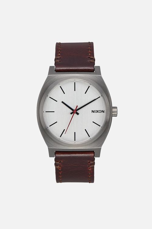 Time teller gunmetal - silver & brown