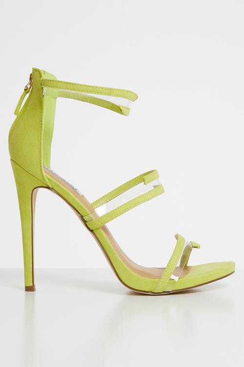 Maegan strappy heels - yellow