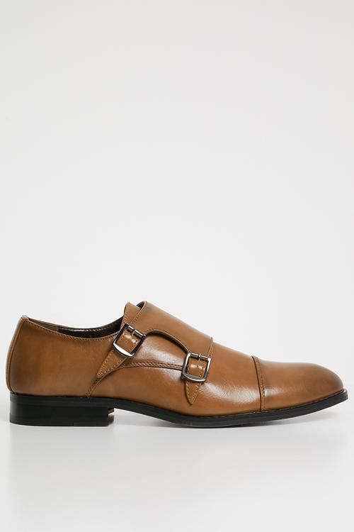 Austin monk strap shoe - tan