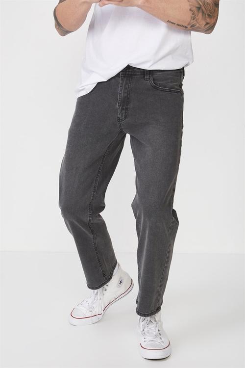 Vintage straight jean - black