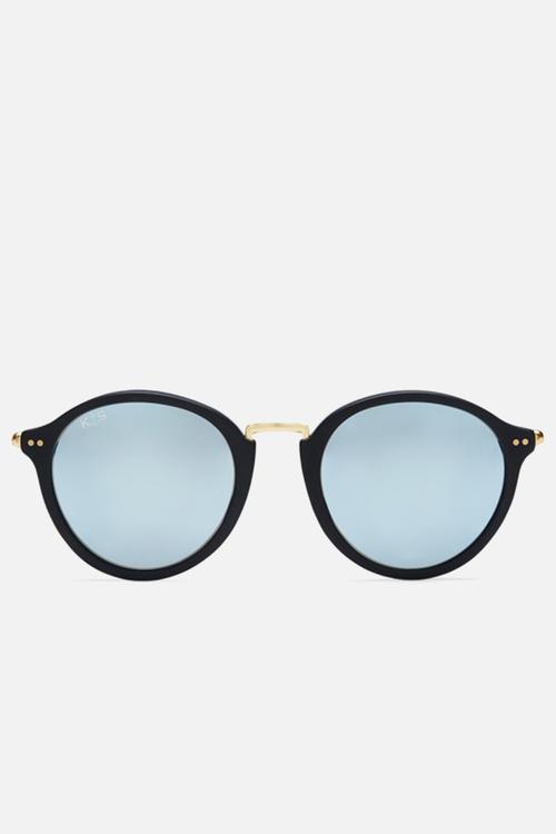 Maui mirror glass sunglasses - black & blue