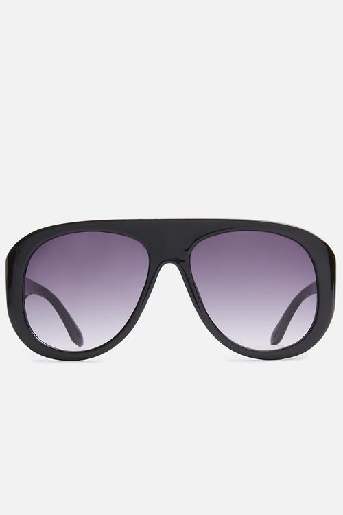 Hugh aviator sunglasses - black