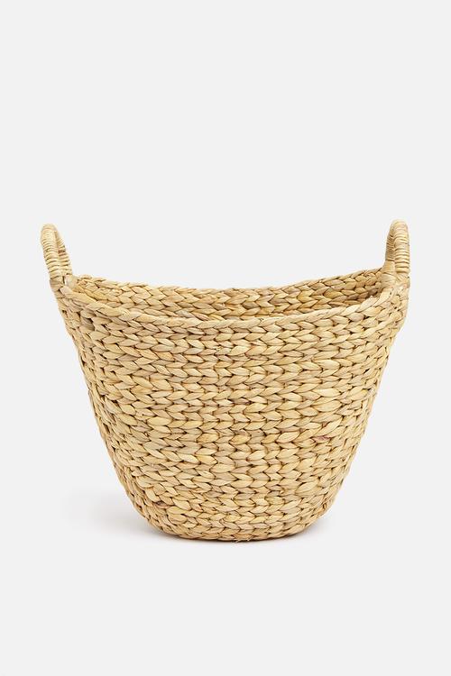 Water hyacinth basket small - neutral