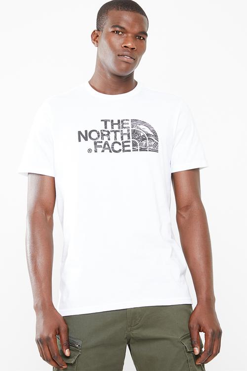 Woodcut dome short sleeve tee - white