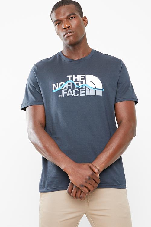 Mountain line short sleeve tee - navy