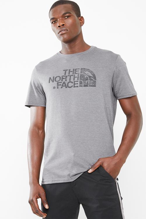 Woodcut dome short sleeve tee - grey
