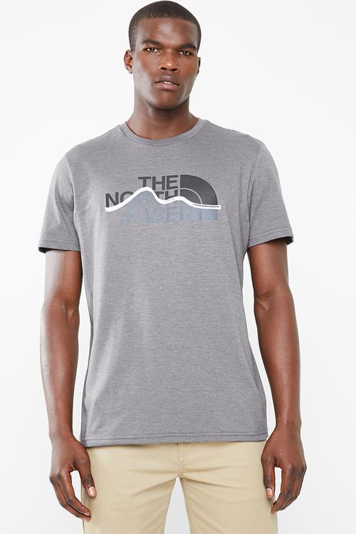 Mountain line short sleeve tee - charcoal