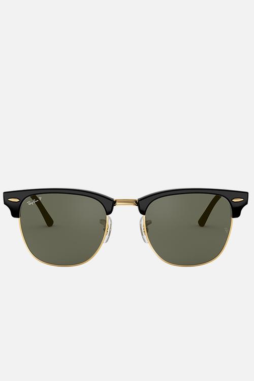 Clubmaster sunglasses - black/crystal green polarised