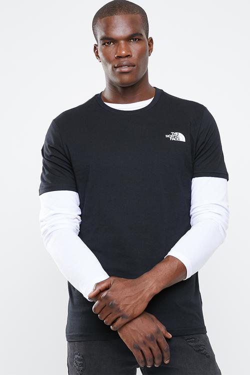 Red box tee - black