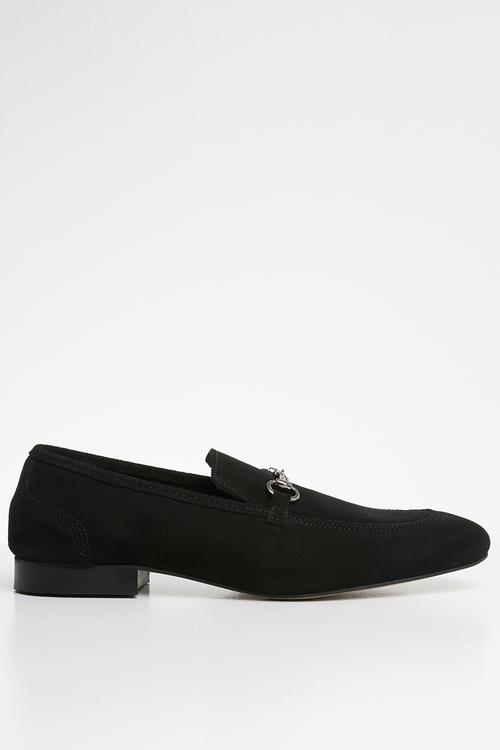 John suede loafer - black 