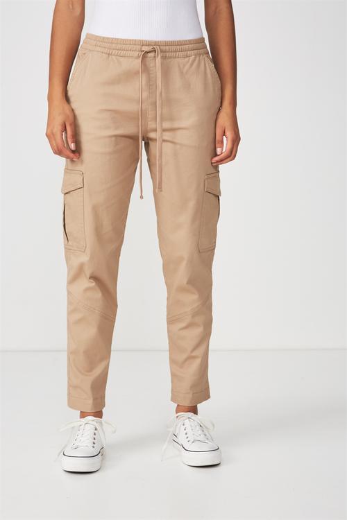 Rolled hem chino - brown