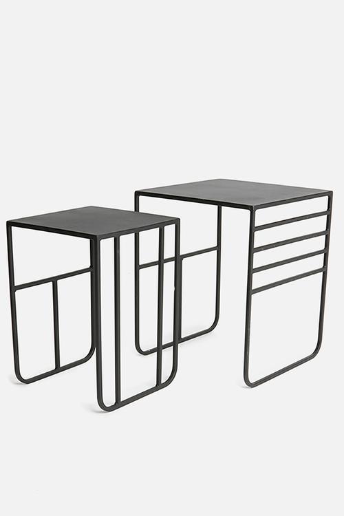 Grid nested table - black