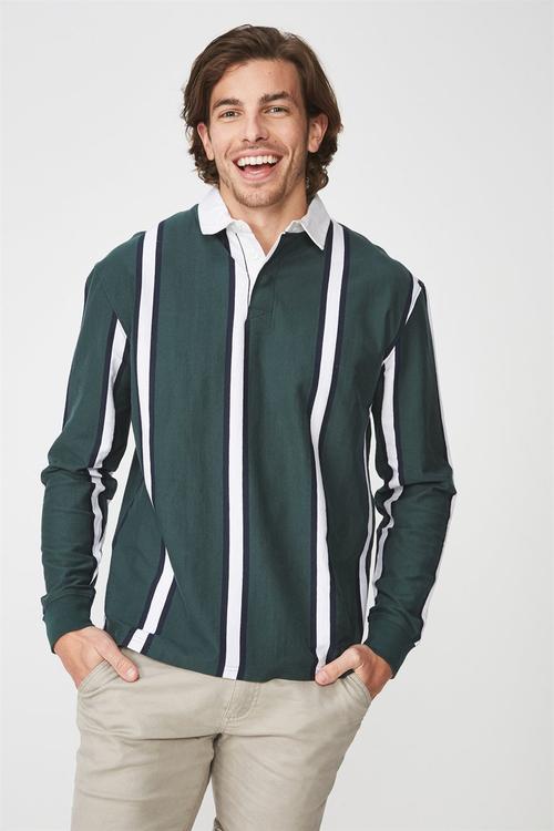 Stripe rugby polo - multi