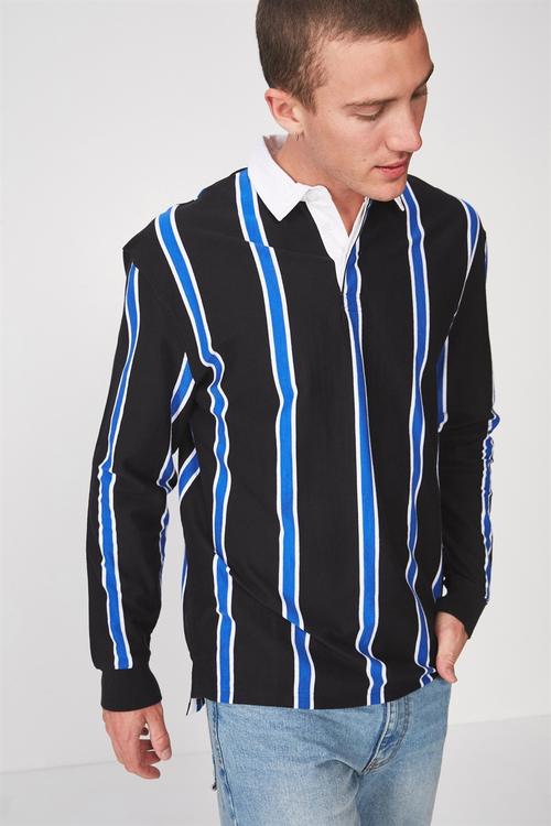 Stripe rugby polo - multi