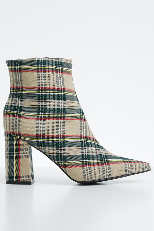 Empire pointed toe ankle boot - multi