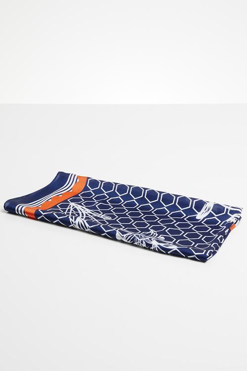 Taylor printed scarf - white