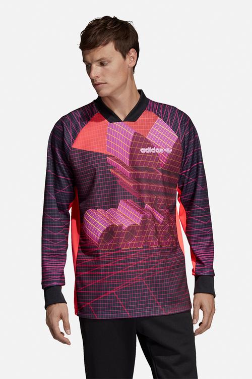 3D Goalie polo - purple & black
