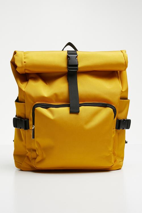 Roll up backpack - yellow 