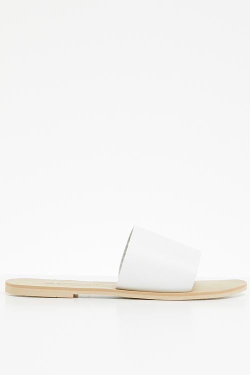 Caro slip on sandal - white