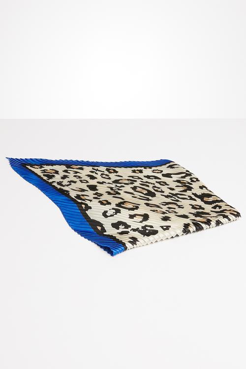 Leopard printed neckerchief - multi 