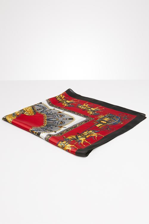 Vintage printed neckerchief - multi