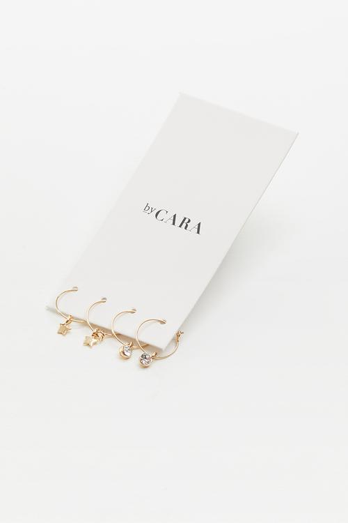 Star and diamante two pack - gold