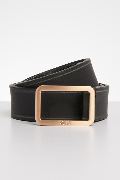 Leather Alice belt - black