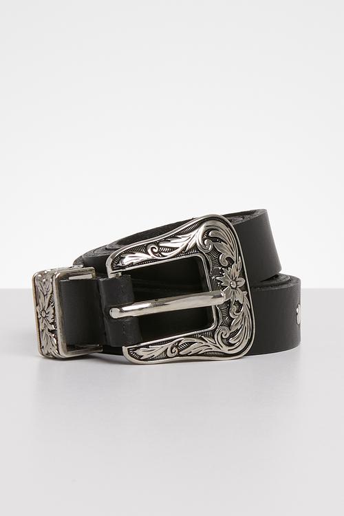 Leather Anabel belt - Black
